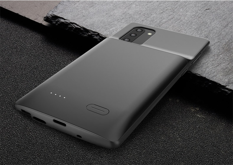 For Samsung Galaxy Note 10 Plus Liquid silicone Battery Charger Case Backup Power Bank Battery Cover For Samsung Note 10